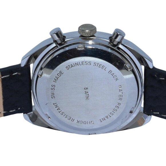 Rare Silver Oriosa Men's 38mm Manual Chronograph Watch Swiss 17J Valjoux 7733! - Picture 7 of 9